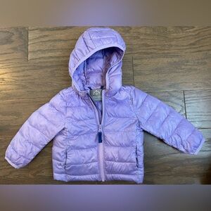 Primary, lightweight puffer jacket, size 6-12 months